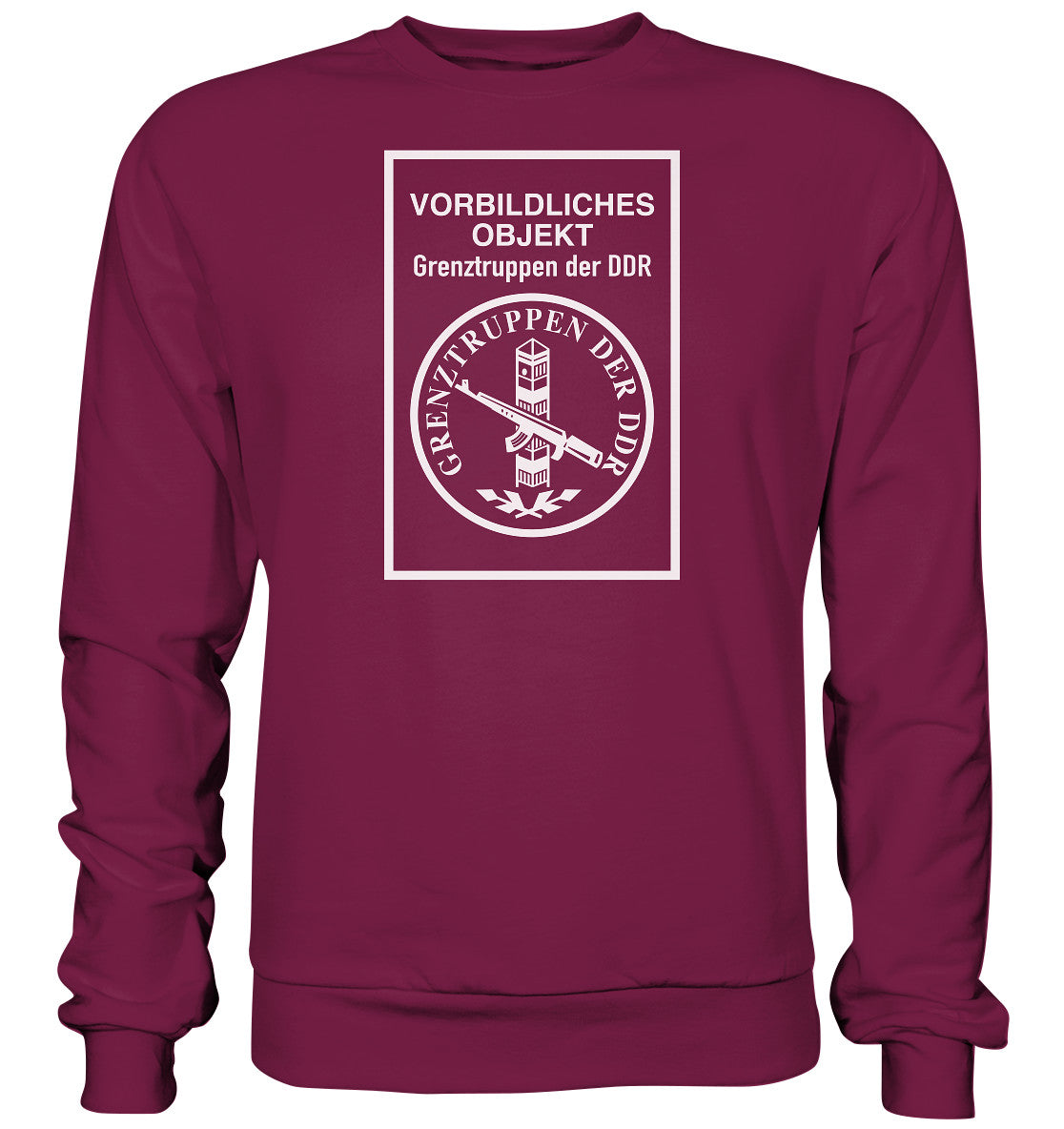 DDR Ostalgie Pullover Unisex • VORBILDLICHES OBJEKT - GRENZTRUPPEN DER DDR