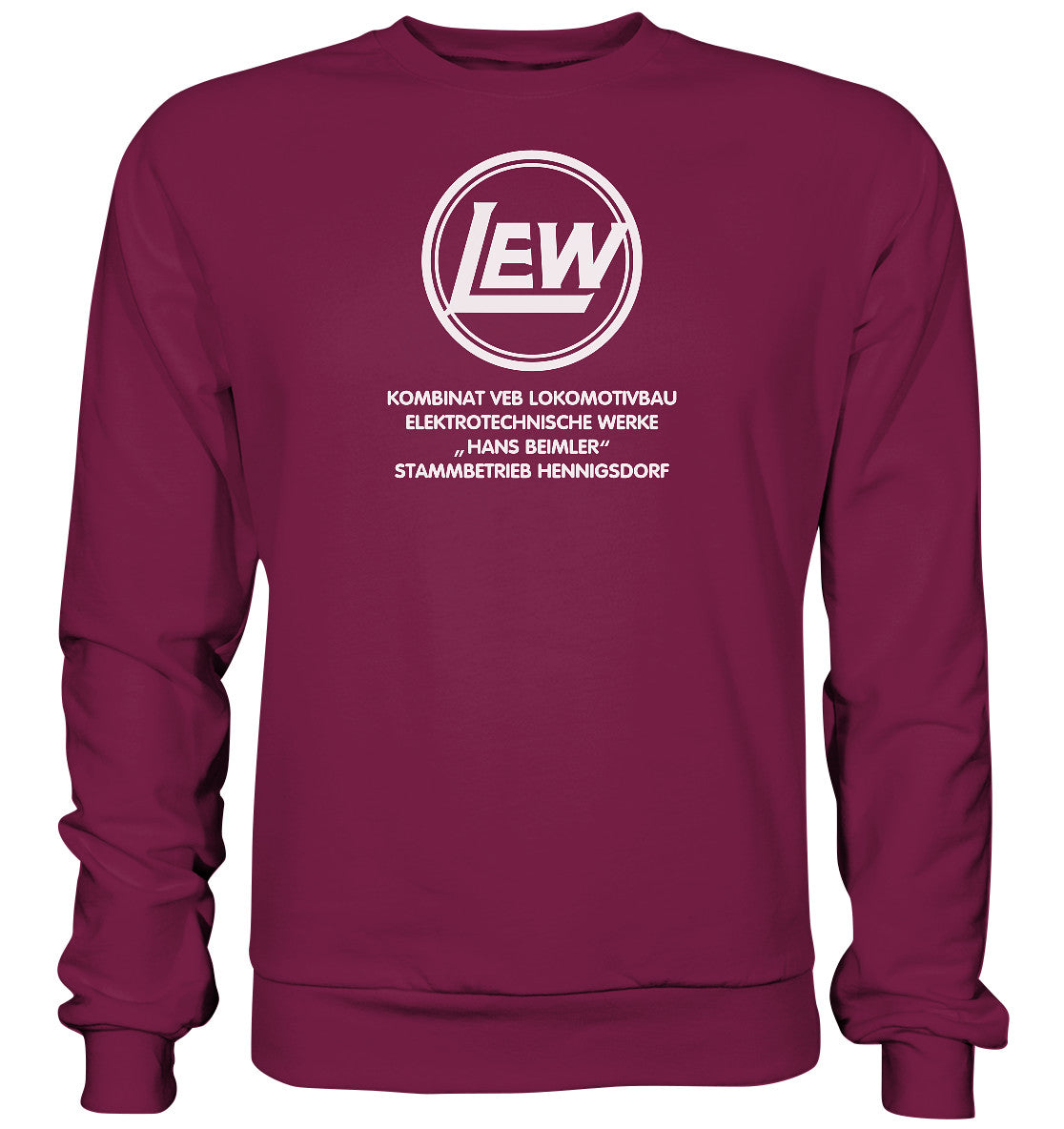 DDR Ostalgie Pullover Unisex • LEW - VEB LOKOMOTIVBAU HENNIGSDORF