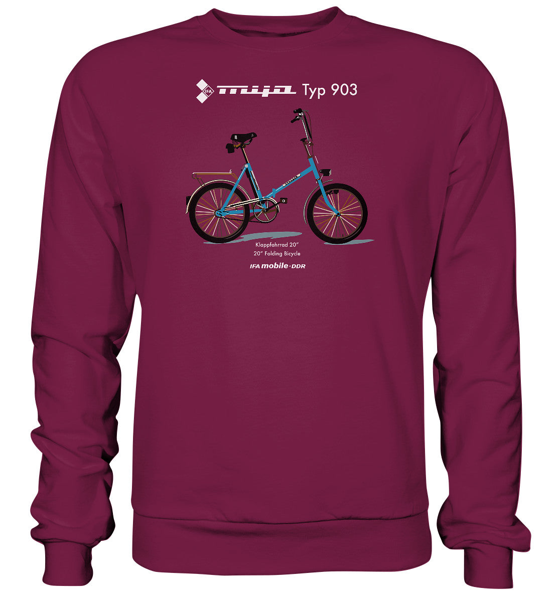 DDR Ostalgie Pullover Unisex • MIFA KLAPPRAD TYP 903 - ORIGINAL WERBUNG