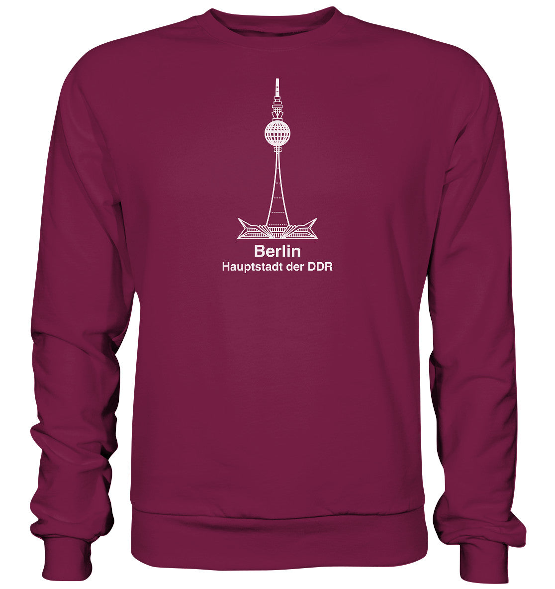 DDR Ostalgie Pullover Unisex • BERLIN - FERNSEHTURM - ORIGINAL WIMPEL