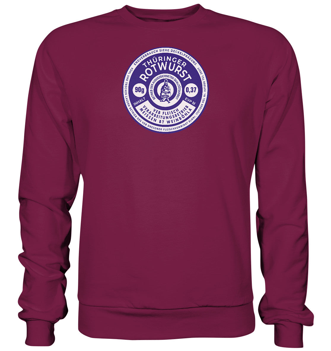 DDR Ostalgie Pullover Unisex • THÜRINGER ROTWURST
