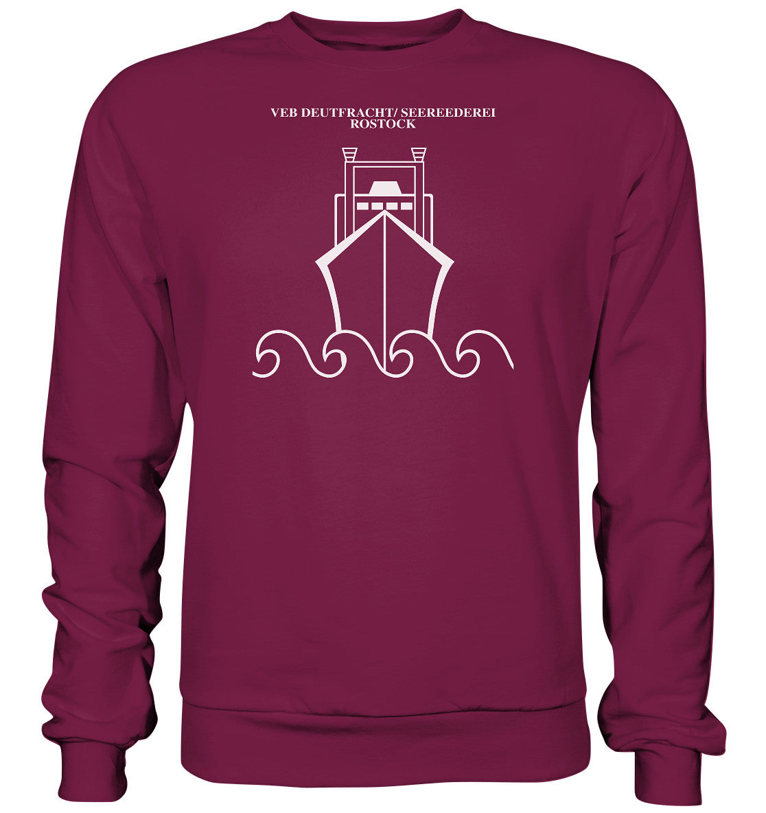 DDR Ostalgie Pullover Unisex • VEB DEUTFRACHT SEEREEDEREI ROSTOCK