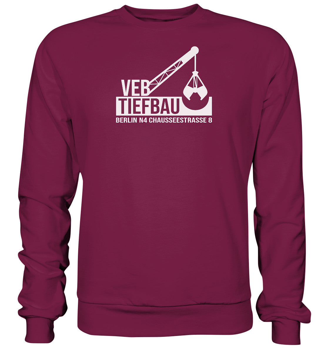 DDR Ostalgie Pullover Unisex • VEB TIEFBAU BERLIN