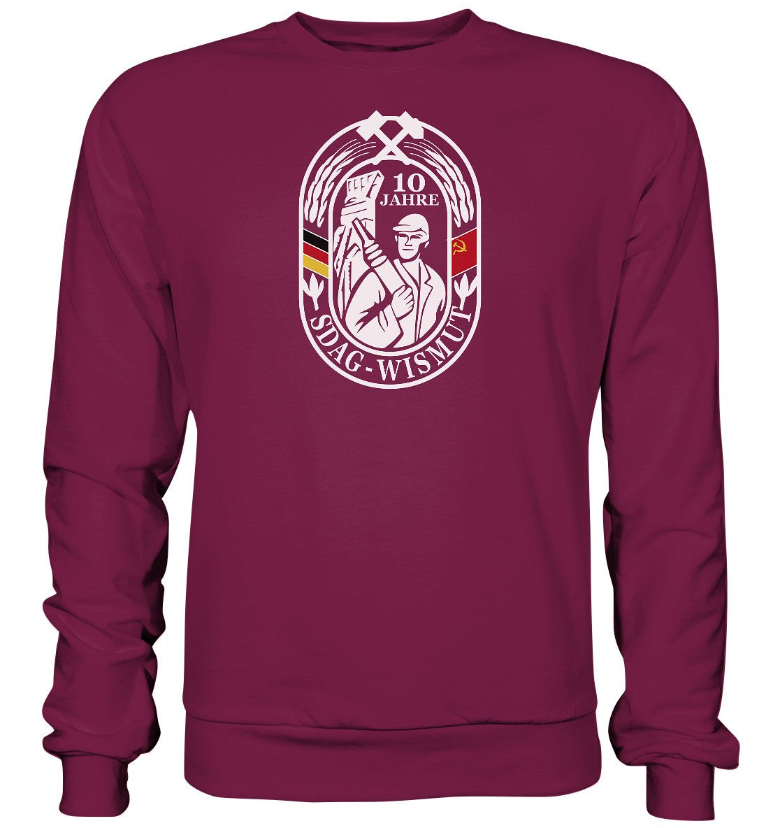 DDR Ostalgie Pullover Unisex • 10 JAHRE SDAG WISMUT