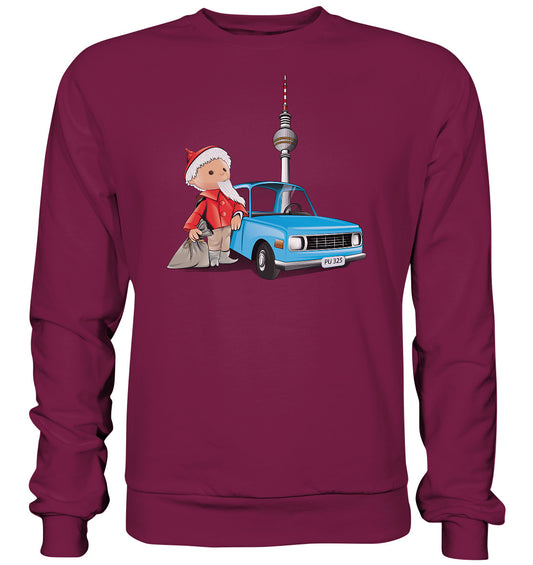 DDR Ostalgie Pullover Unisex • UNSER SANDMÄNNCHEN - MIT WARTBURG IN BERLIN (PU-325)