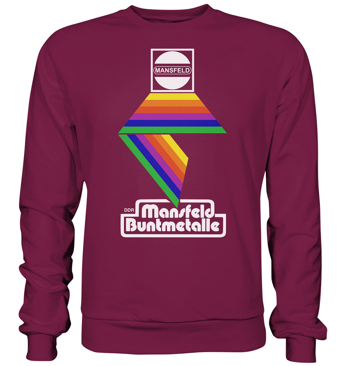 DDR Ostalgie Pullover Unisex • DDR MANSFELD BUNTMETALLE