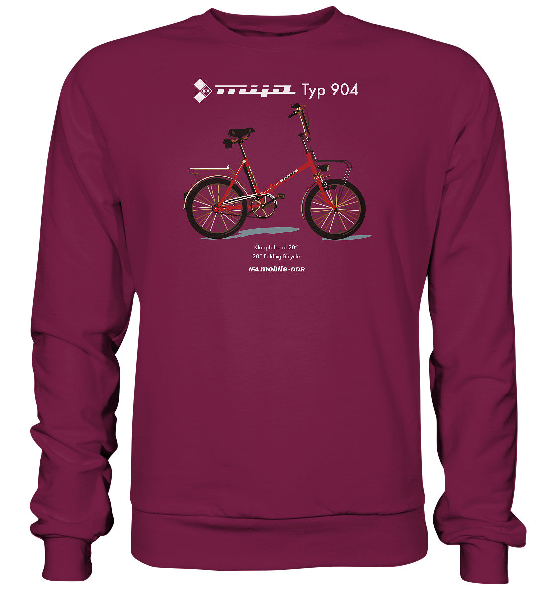 DDR Ostalgie Pullover Unisex • MIFA KLAPPRAD TYP 904 - ORIGINAL WERBUNG