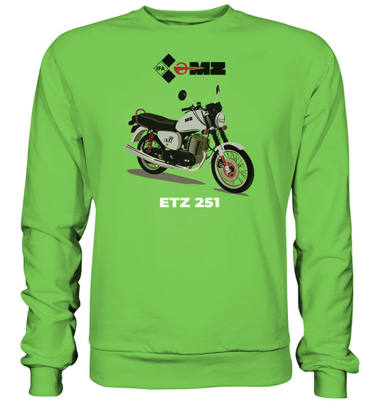 DDR Ostalgie Pullover Unisex • MZ ETZ 251 - ORIGINALWERBUNG