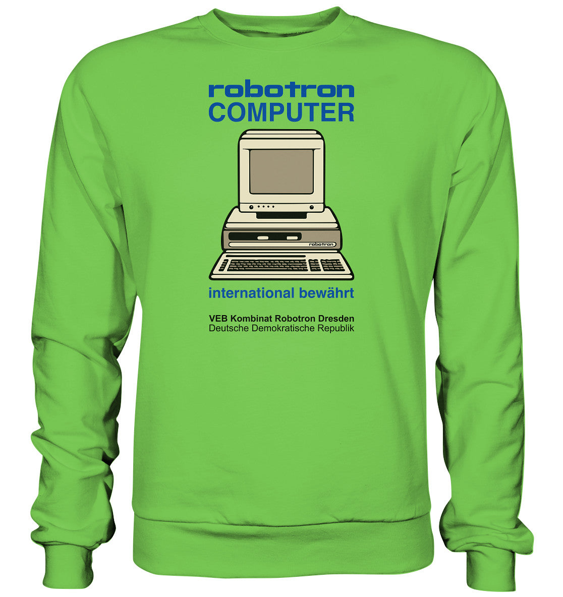 DDR Ostalgie Pullover Unisex • ROBOTRON COMPUTER DRESDEN