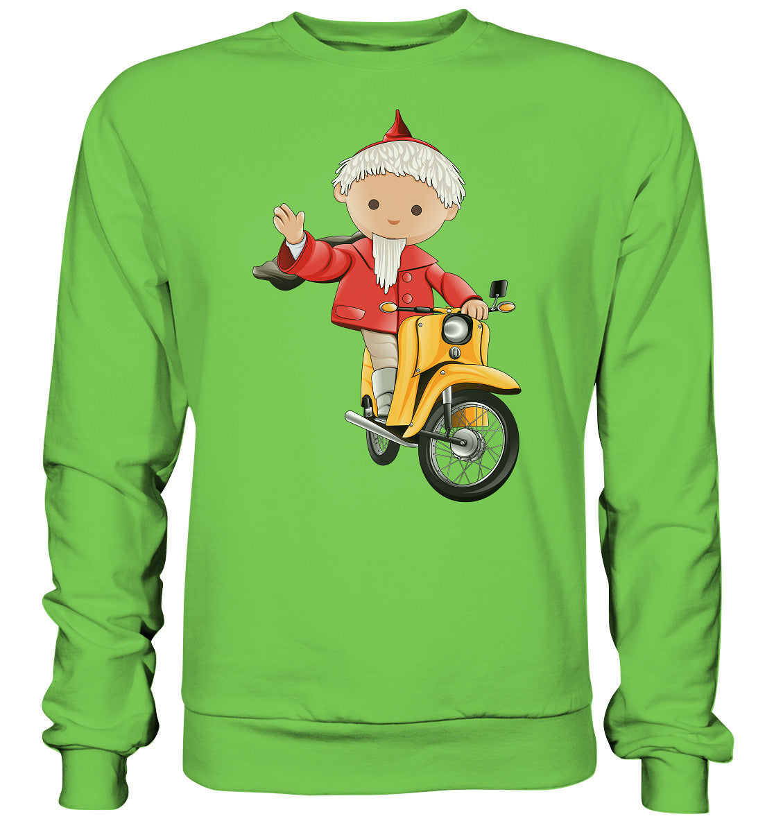 DDR Ostalgie Pullover Unisex • UNSER SANDMÄNNCHEN - AUF DER SCHWALBE - ROT (PU-137, 1973)