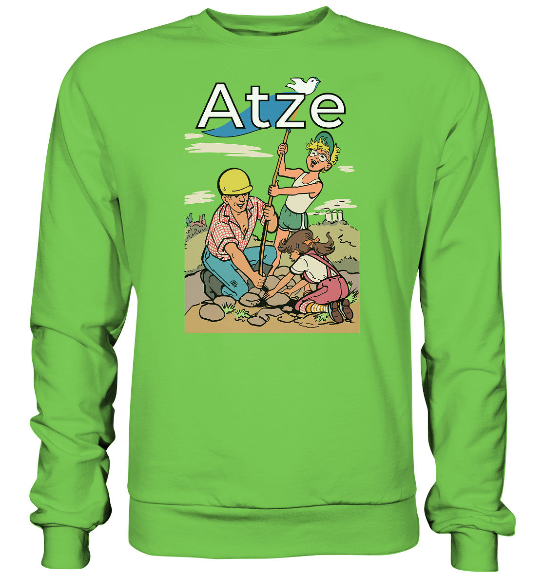 DDR Ostalgie Pullover Unisex • ATZE - TITEL FRIEDENSFLAGGE