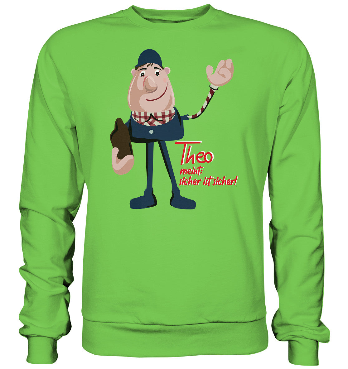 DDR Ostalgie Pullover Unisex • ARBEITSSCHUTZ THEO - SICHER IST SICHER