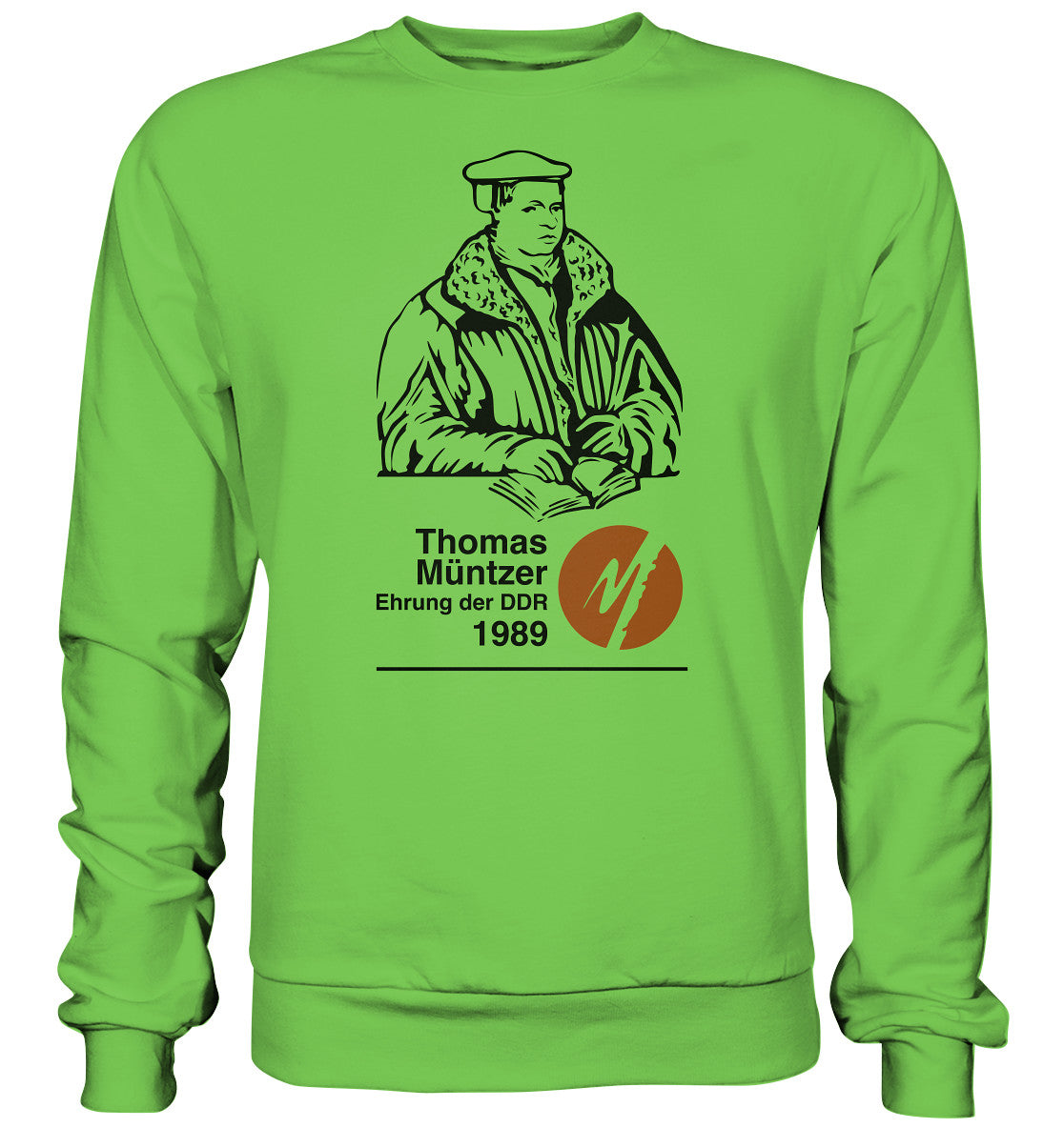 DDR Ostalgie Pullover Unisex • THOMAS MÜNTZER - EHRUNG DER DDR 1990