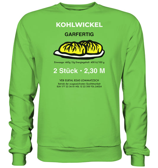 DDR Ostalgie Pullover Unisex • ELBTAL KOHLWICKEL - Basic Sweatshirt