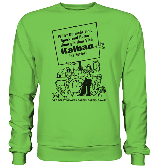 DDR Ostalgie Pullover Unisex • KALBAN, VEB GELATINEWERK CALBE - ORIGINALPLAKAT