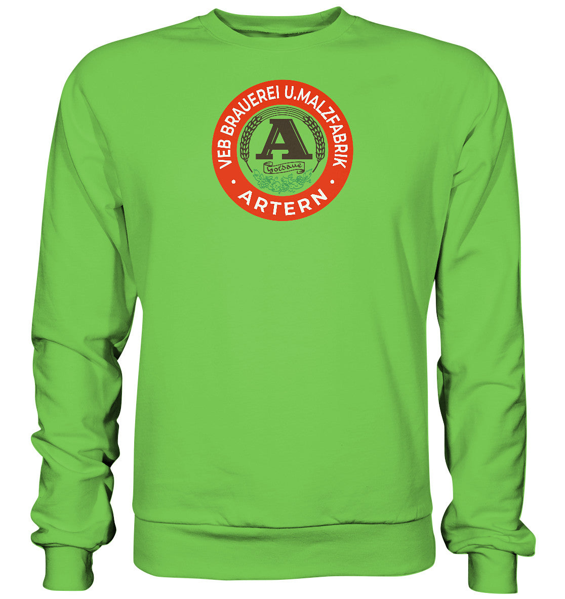 DDR Ostalgie Pullover Unisex • VEB BRAUEREI ARTERN GOLDAUE