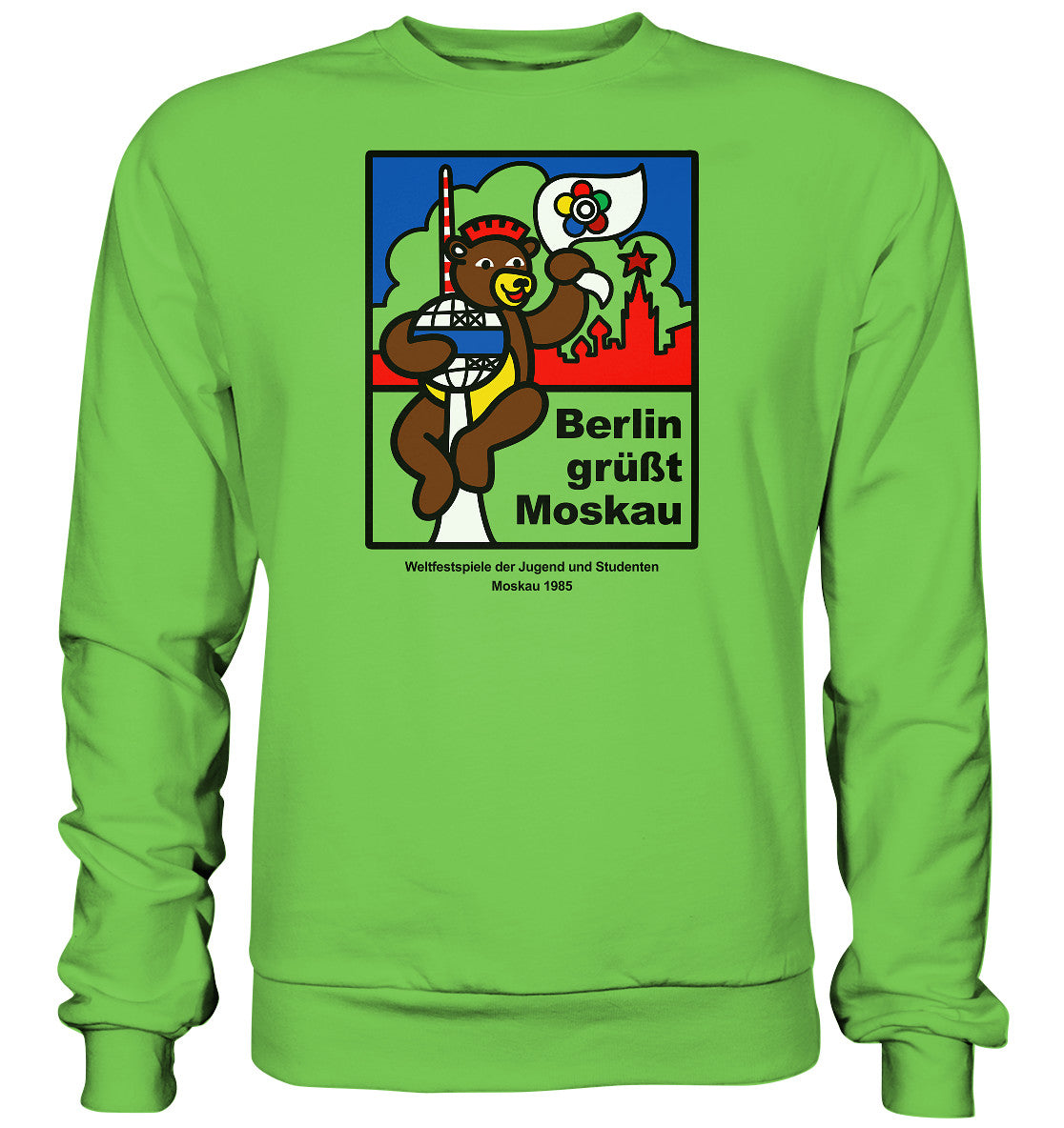 DDR Ostalgie Pullover Unisex • WELTFESTSPIELE DER JUGEND, MOSKAU 1985