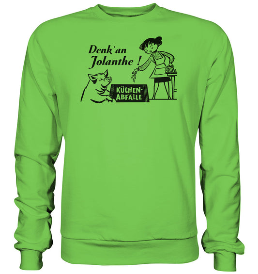 DDR Ostalgie Pullover Unisex • DENK' AN JOLANTHE! KÜCHENABFÄLLE - ORIGINAL ILLUSTRATION