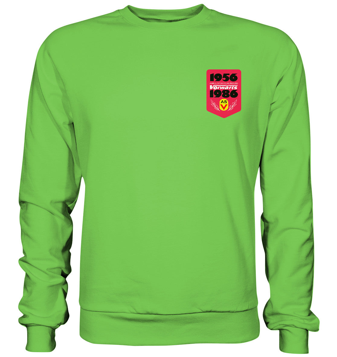 PULLOVER UNISEX • ARMEESPORTVEREINIGUNG VORWÄRTS 1956-1986, BRUST BADGE