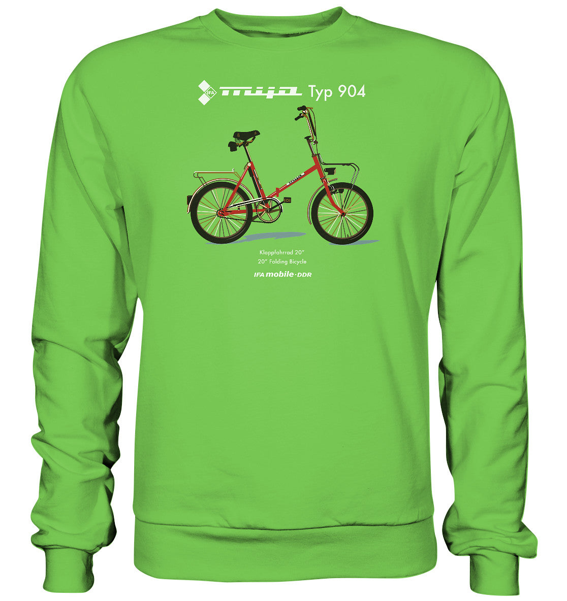 DDR Ostalgie Pullover Unisex • MIFA KLAPPRAD TYP 904 - ORIGINAL WERBUNG