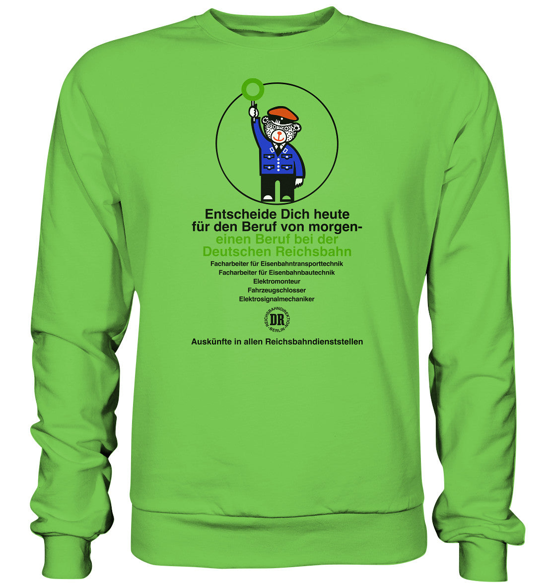 DDR Ostalgie Pullover Unisex • DEIN BERUF BEI DER DEUTSCHEN REICHSBAHN
