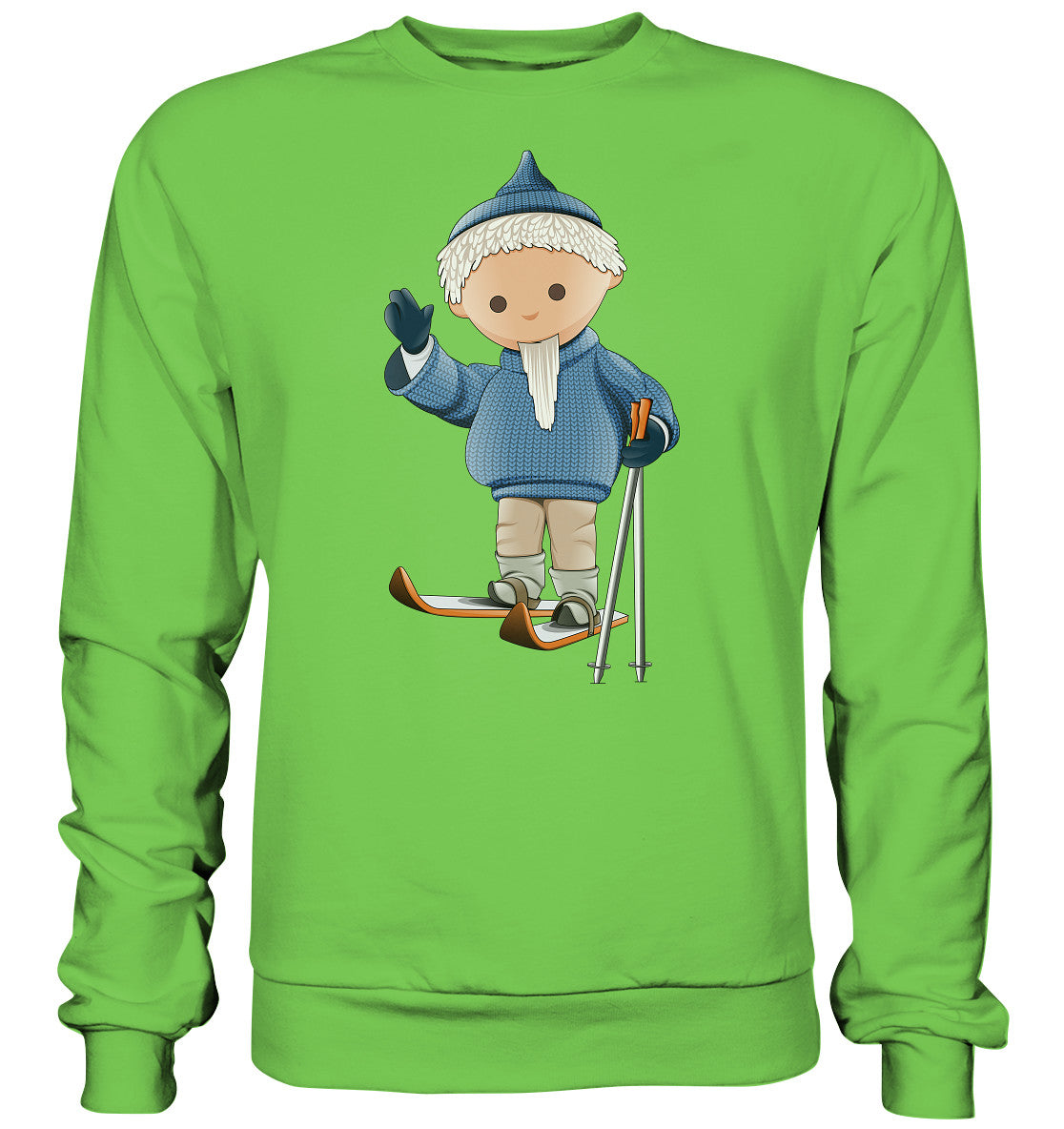 DDR Ostalgie Pullover Unisex • UNSER SANDMÄNNCHEN - AUF SKIERN (PU 422)