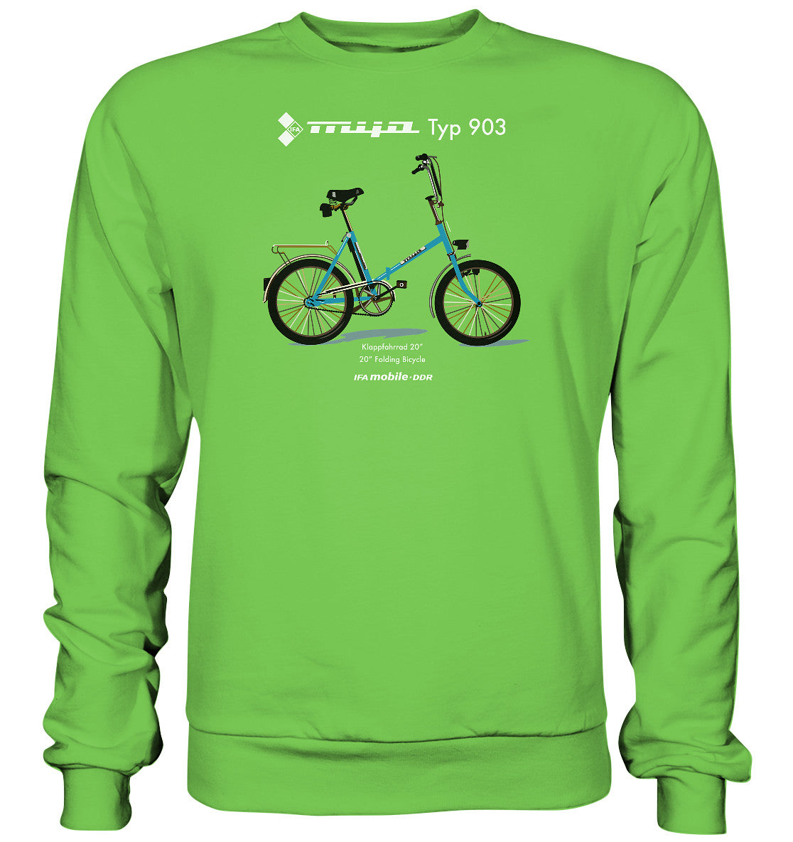 DDR Ostalgie Pullover Unisex • MIFA KLAPPRAD TYP 903 - ORIGINAL WERBUNG