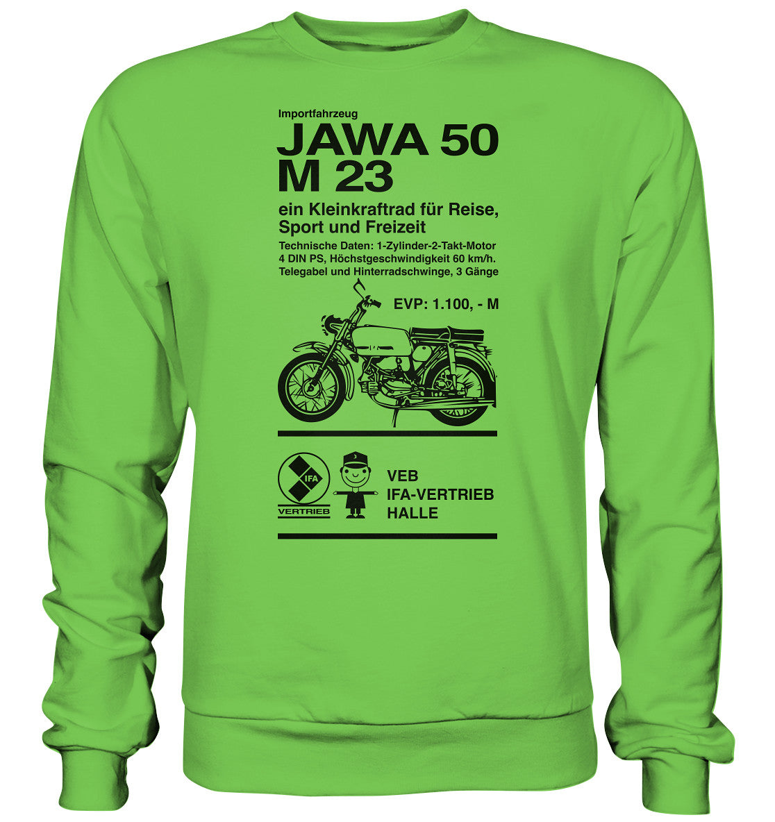 DDR Ostalgie Pullover Unisex • JAWA 50 M23 - ORIGINALPLAKAT