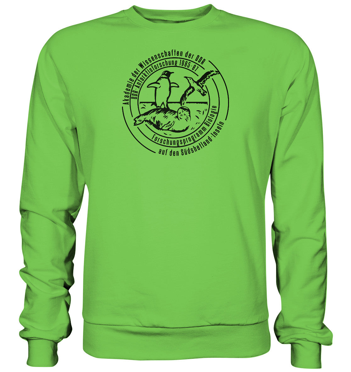 DDR Ostalgie Pullover Unisex • ANTARKTISFORSCHUNG DER DDR - 1985-1987 - POSTSTEMPEL