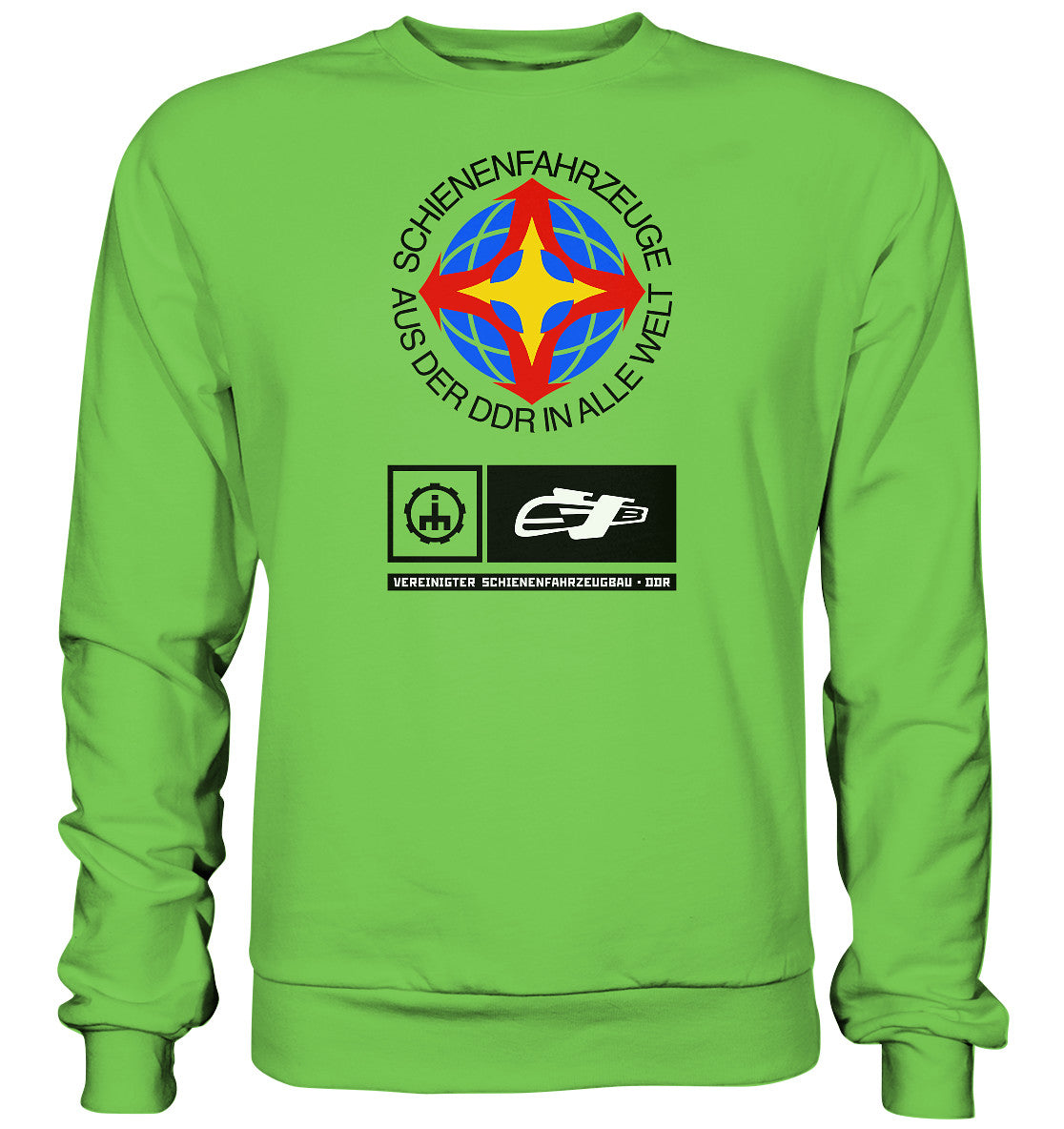 DDR Ostalgie Pullover Unisex • VEREINIGTER SCHIENENFAHRZEUGBAU DDR
