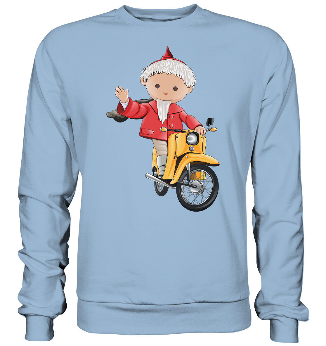 DDR Ostalgie Pullover Unisex • UNSER SANDMÄNNCHEN - AUF DER SCHWALBE - ROT (PU-137, 1973)