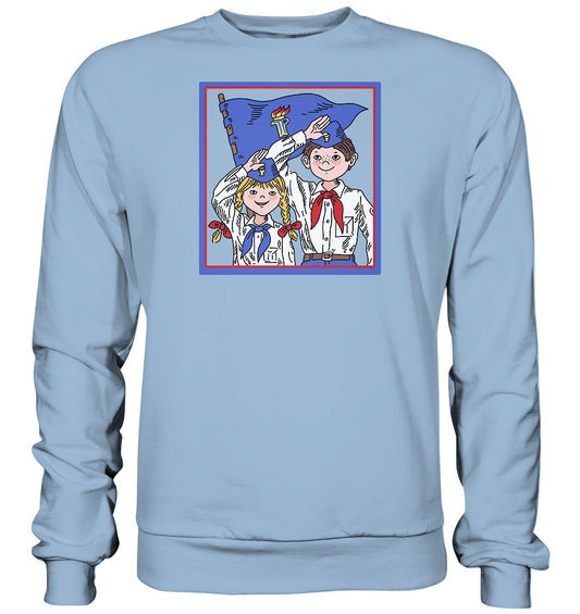 DDR Ostalgie Pullover Unisex • JUNGE PIONIERE - ORIGINAL ILLUSTRATION