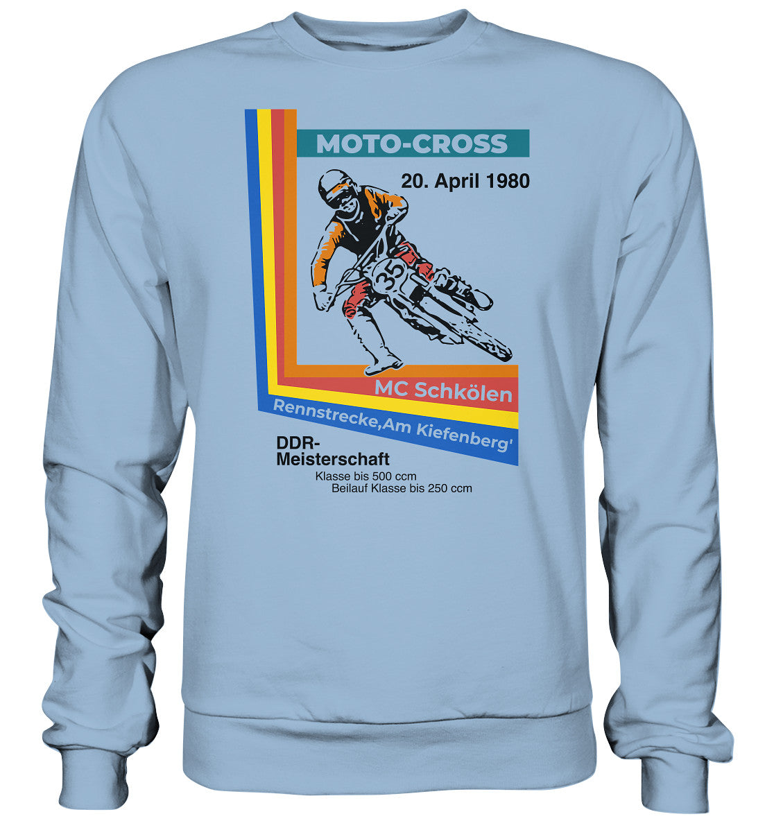 DDR Ostalgie Pullover Unisex • DDR MOTOCROSS MEISTERSCHAFT 1980