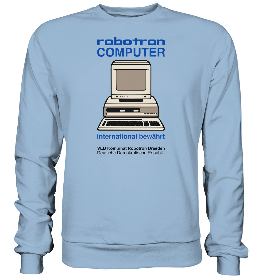 DDR Ostalgie Pullover Unisex • ROBOTRON COMPUTER DRESDEN