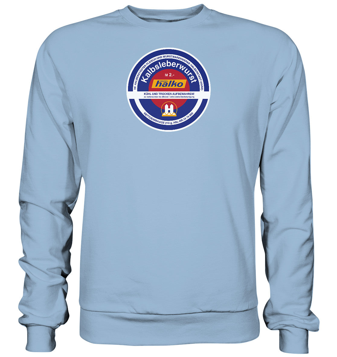 DDR Ostalgie Pullover Unisex • HALBERSTÄDTER WURSTWAREN - KALBSLEBERWURST