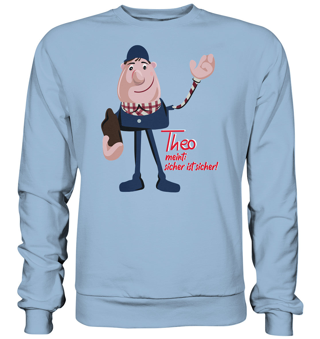 DDR Ostalgie Pullover Unisex • ARBEITSSCHUTZ THEO - SICHER IST SICHER