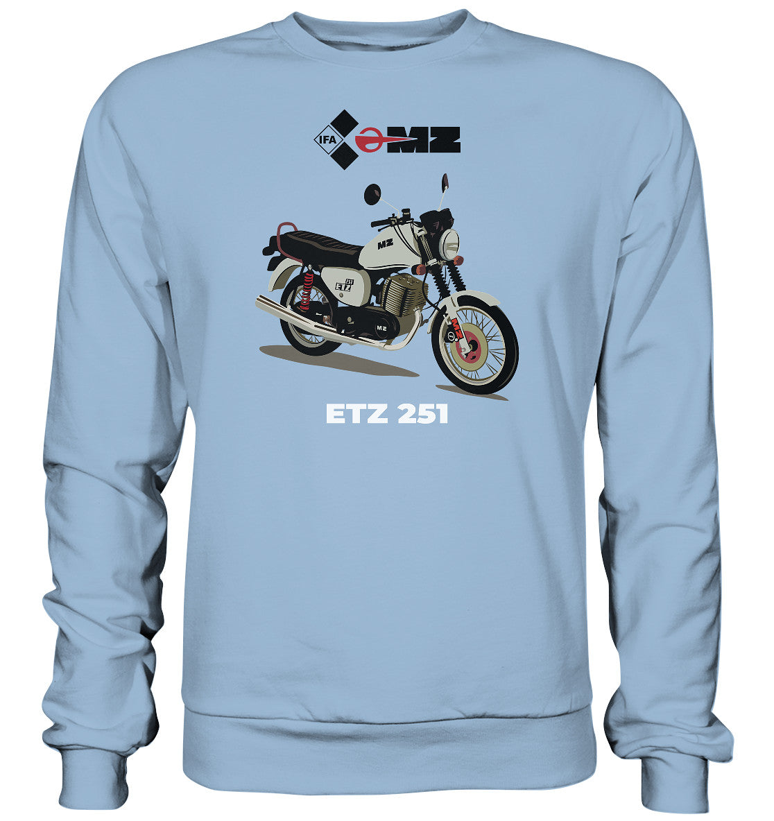 DDR Ostalgie Pullover Unisex • MZ ETZ 251 - ORIGINALWERBUNG