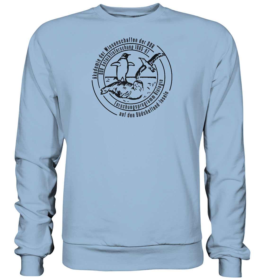 DDR Ostalgie Pullover Unisex • ANTARKTISFORSCHUNG DER DDR - 1985-1987 - POSTSTEMPEL