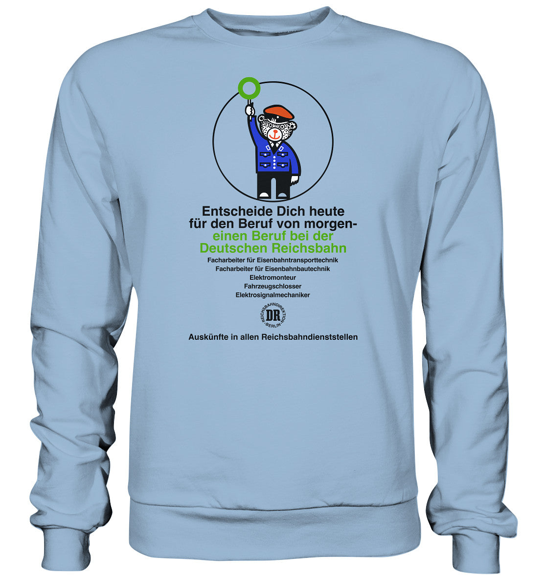 DDR Ostalgie Pullover Unisex • DEIN BERUF BEI DER DEUTSCHEN REICHSBAHN