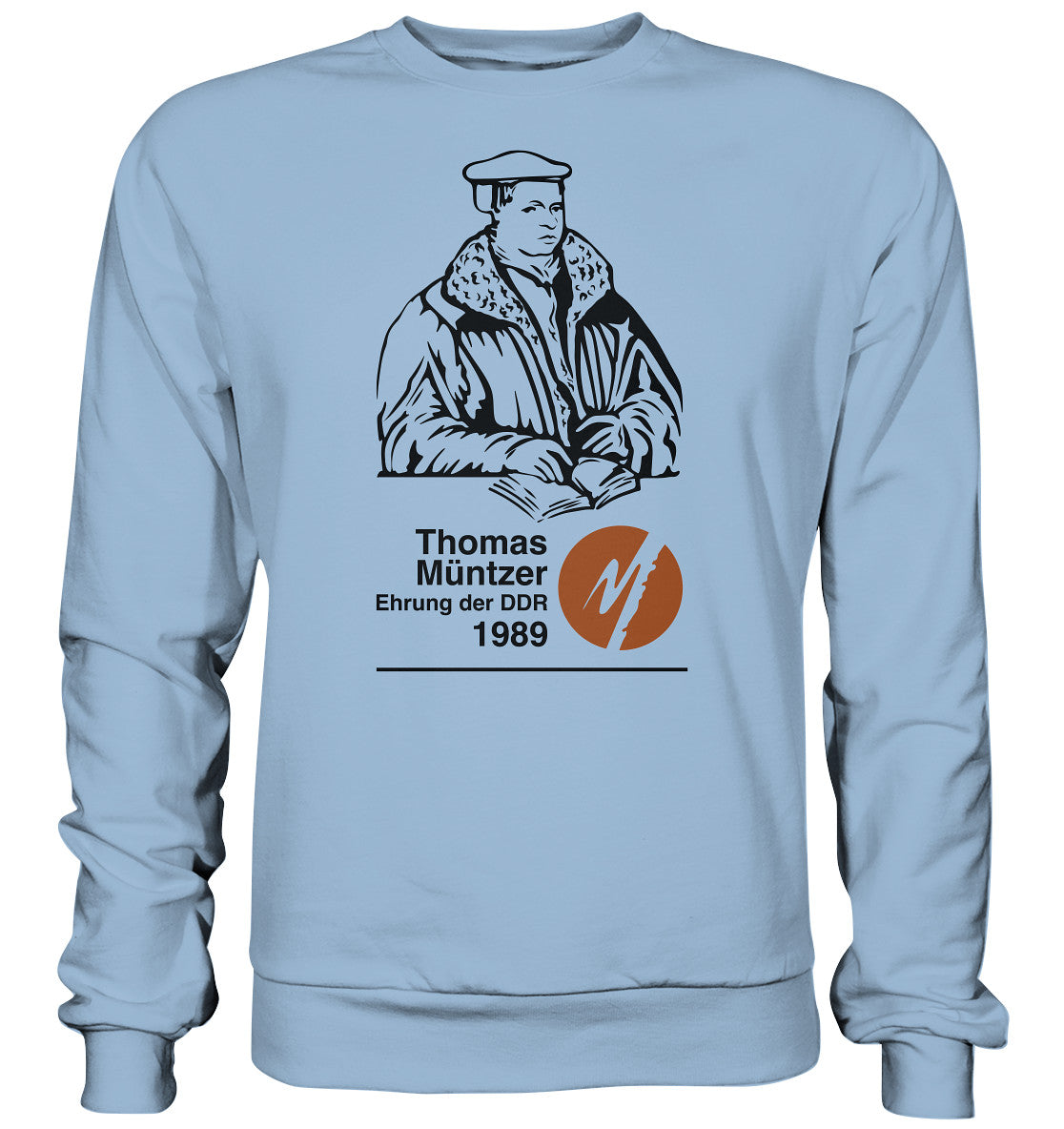 DDR Ostalgie Pullover Unisex • THOMAS MÜNTZER - EHRUNG DER DDR 1990