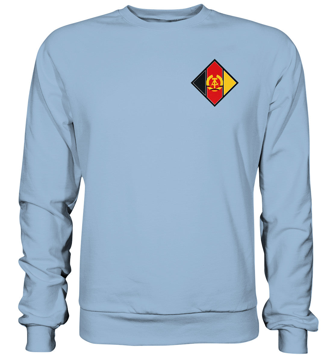 DDR Ostalgie Pullover Unisex • NVA LUFSTSTREITKRÄFTE - BRUST BADGE
