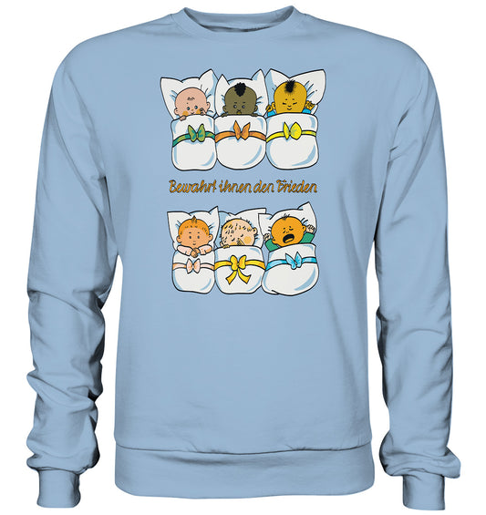 DDR Ostalgie Pullover Unisex • BEWAHRT IHNEN DEN FRIEDEN (DDR ORIGINAL-PLAKAT)