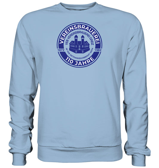 DDR Ostalgie Pullover Unisex • VEB VEREINSBRAUEREI GREIZ - GETRÄNKEKOMBINAT GERA