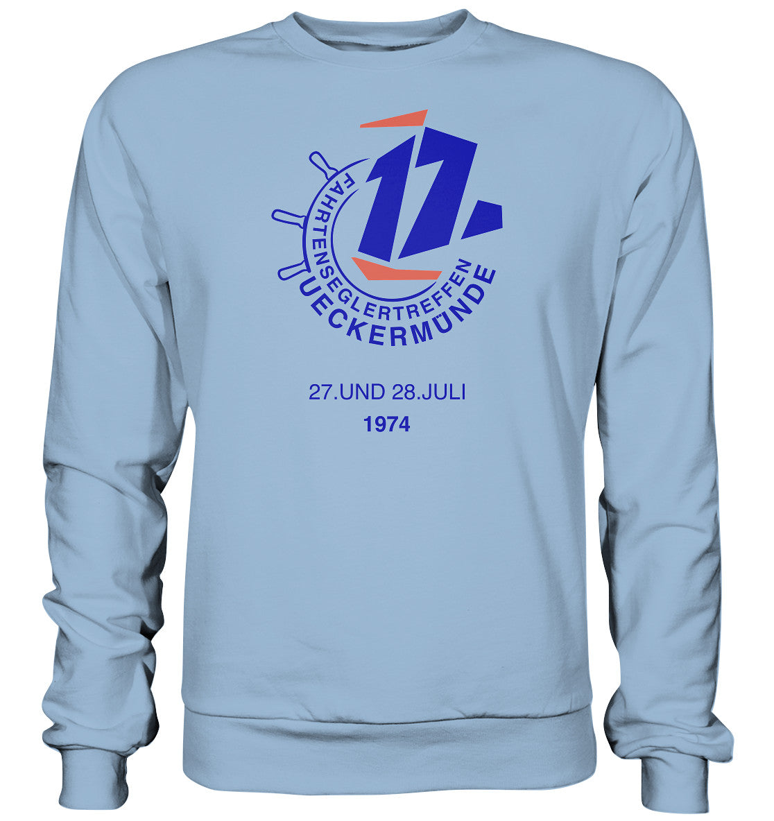 DDR Ostalgie Pullover Unisex • FAHRTENSEGLERTREFFEN UCKERMÜNDE 1974 - hell