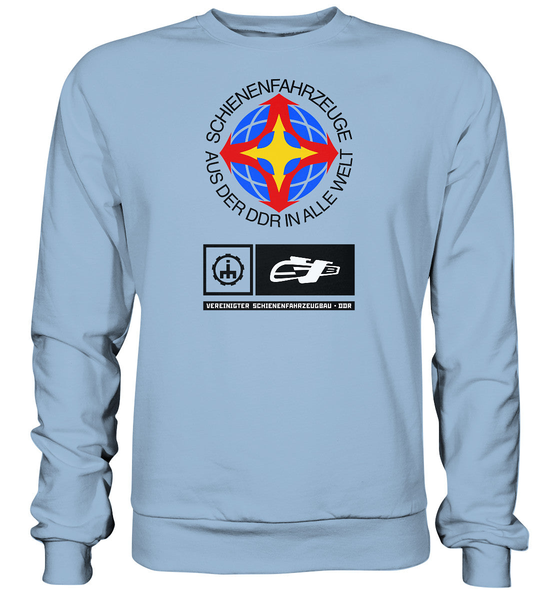 DDR Ostalgie Pullover Unisex • VEREINIGTER SCHIENENFAHRZEUGBAU DDR