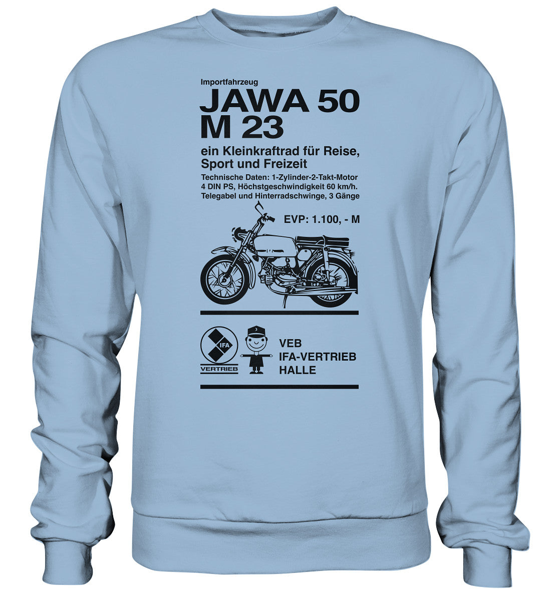 DDR Ostalgie Pullover Unisex • JAWA 50 M23 - ORIGINALPLAKAT