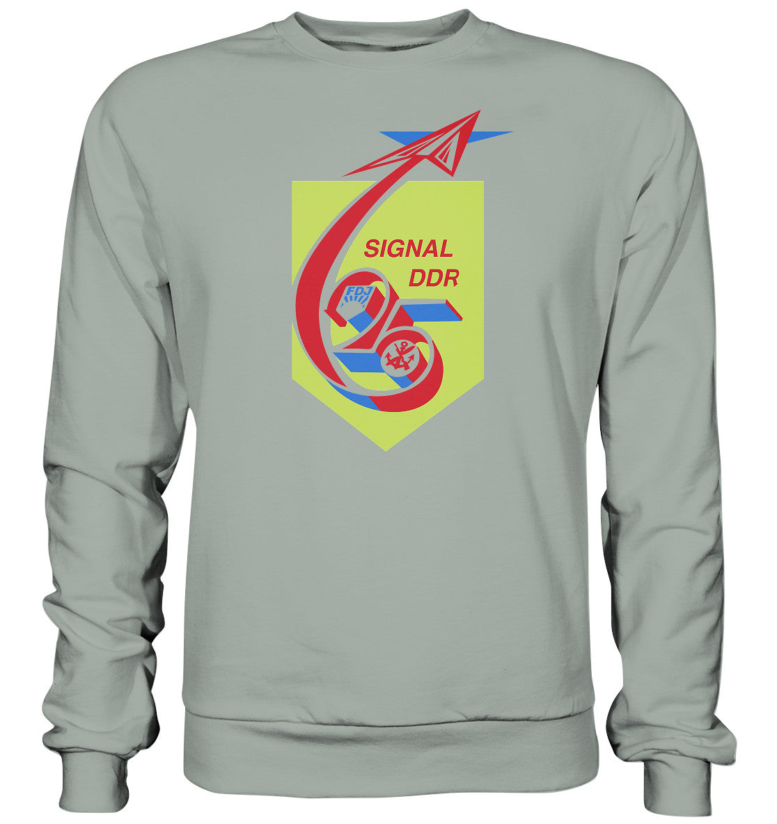 DDR Ostalgie Pullover Unisex • SIGNAL DDR 25 - FDJ, GST 1974