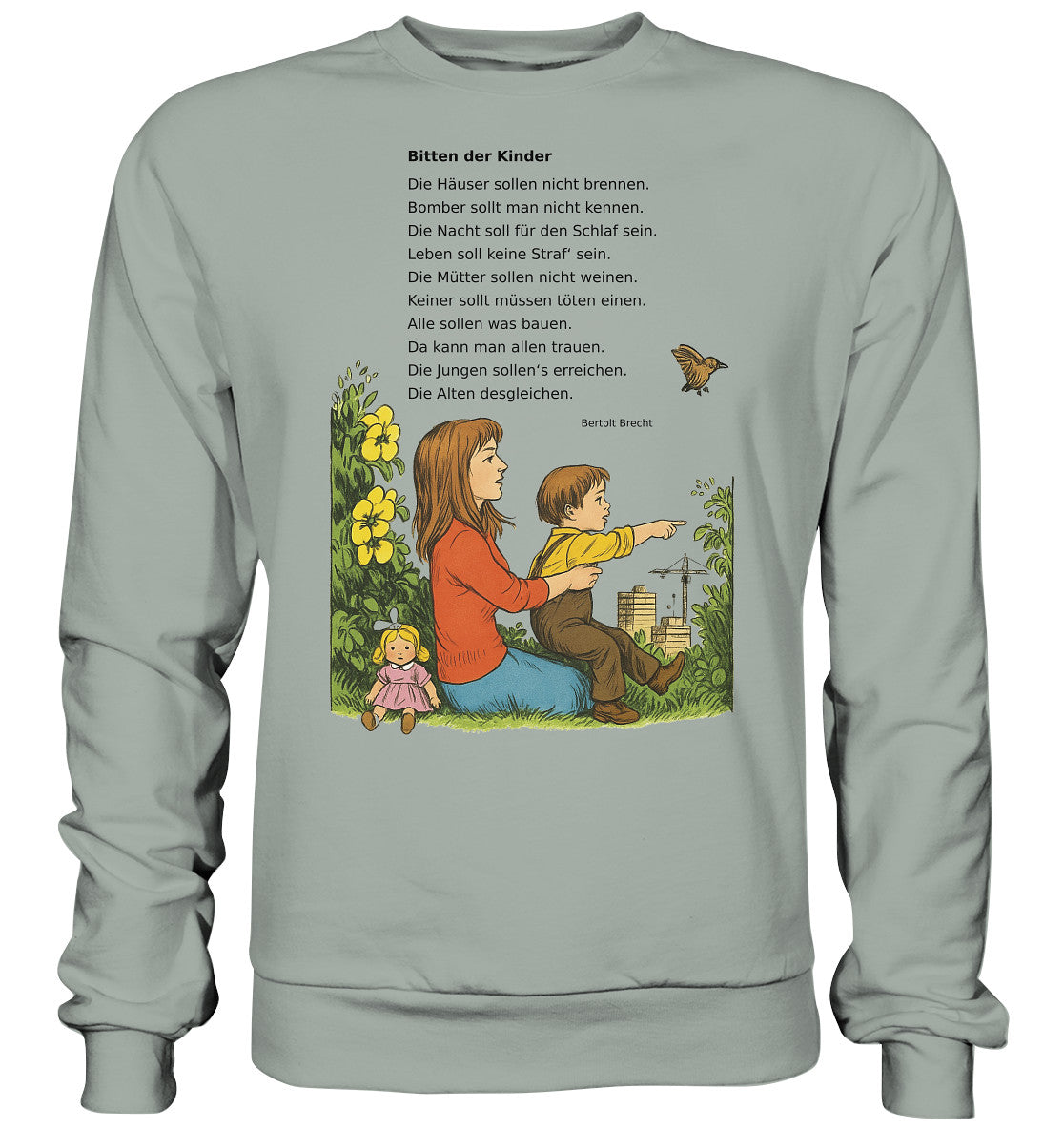 DDR Ostalgie Pullover Unisex • BITTEN DER KINDER - UNSERE FIBEL