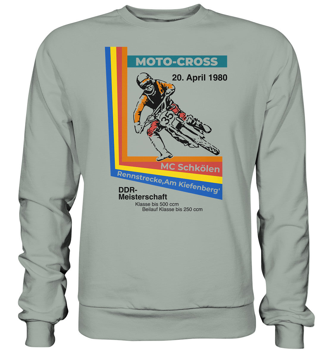 DDR Ostalgie Pullover Unisex • DDR MOTOCROSS MEISTERSCHAFT 1980