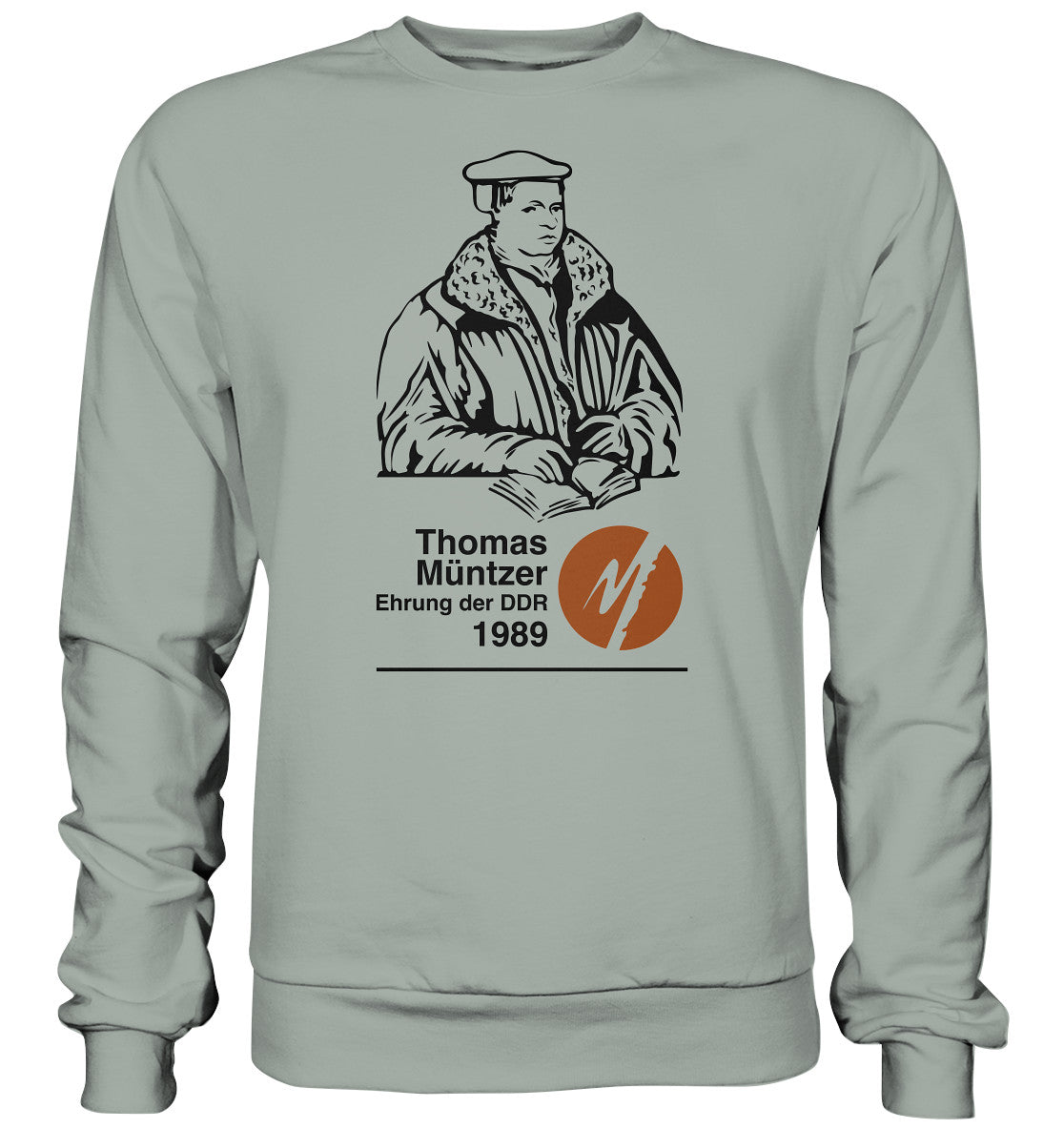 DDR Ostalgie Pullover Unisex • THOMAS MÜNTZER - EHRUNG DER DDR 1990
